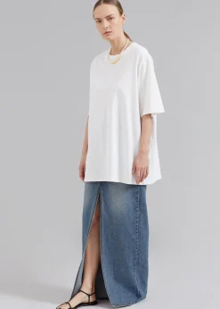 Texas Denim Pencil Skirt