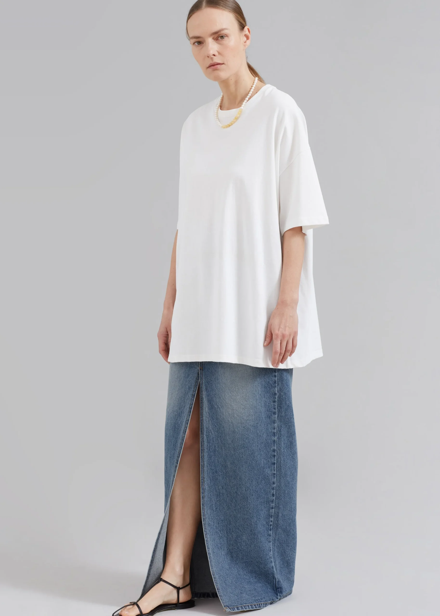 Texas Denim Pencil Skirt