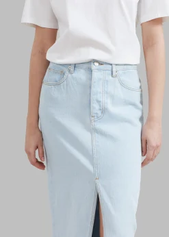 Texas Denim Pencil Skirt