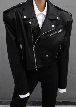 Tidus Cropped Biker Jacket