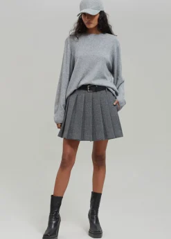 Tokyo Wool Pleated Skort