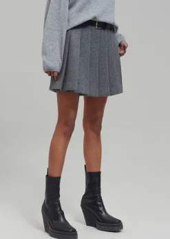 Tokyo Wool Pleated Skort