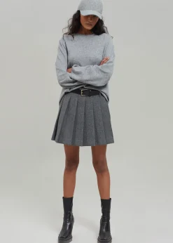 Tokyo Wool Pleated Skort