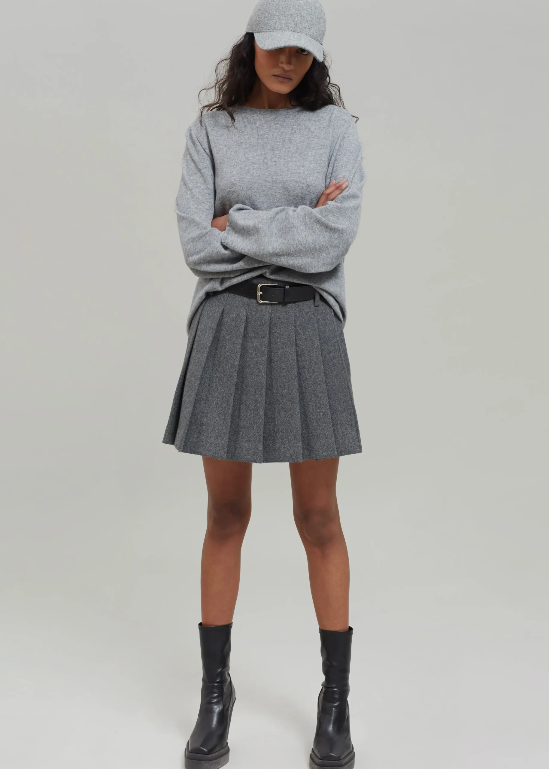 Tokyo Wool Pleated Skort