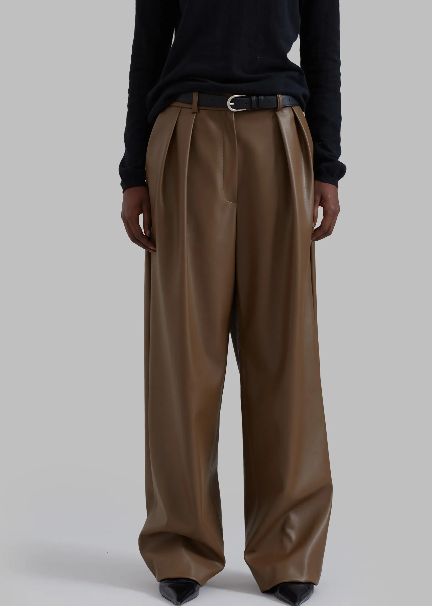 Tranton Faux Leather Pants