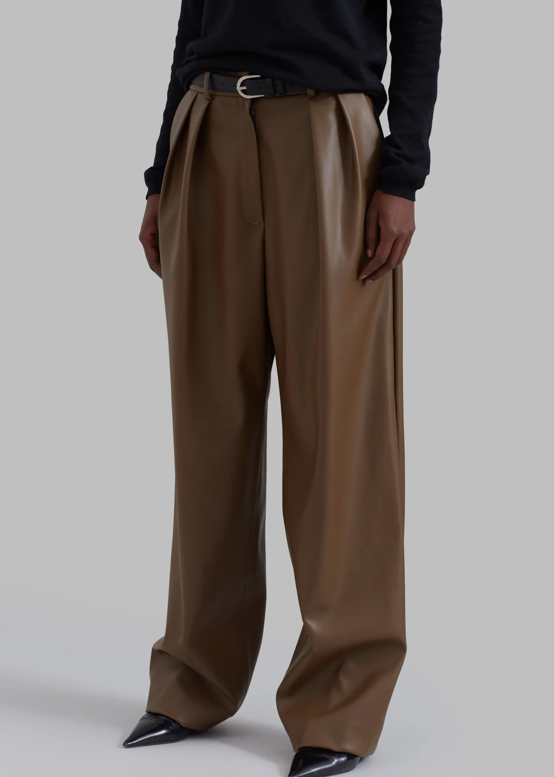 Tranton Faux Leather Pants