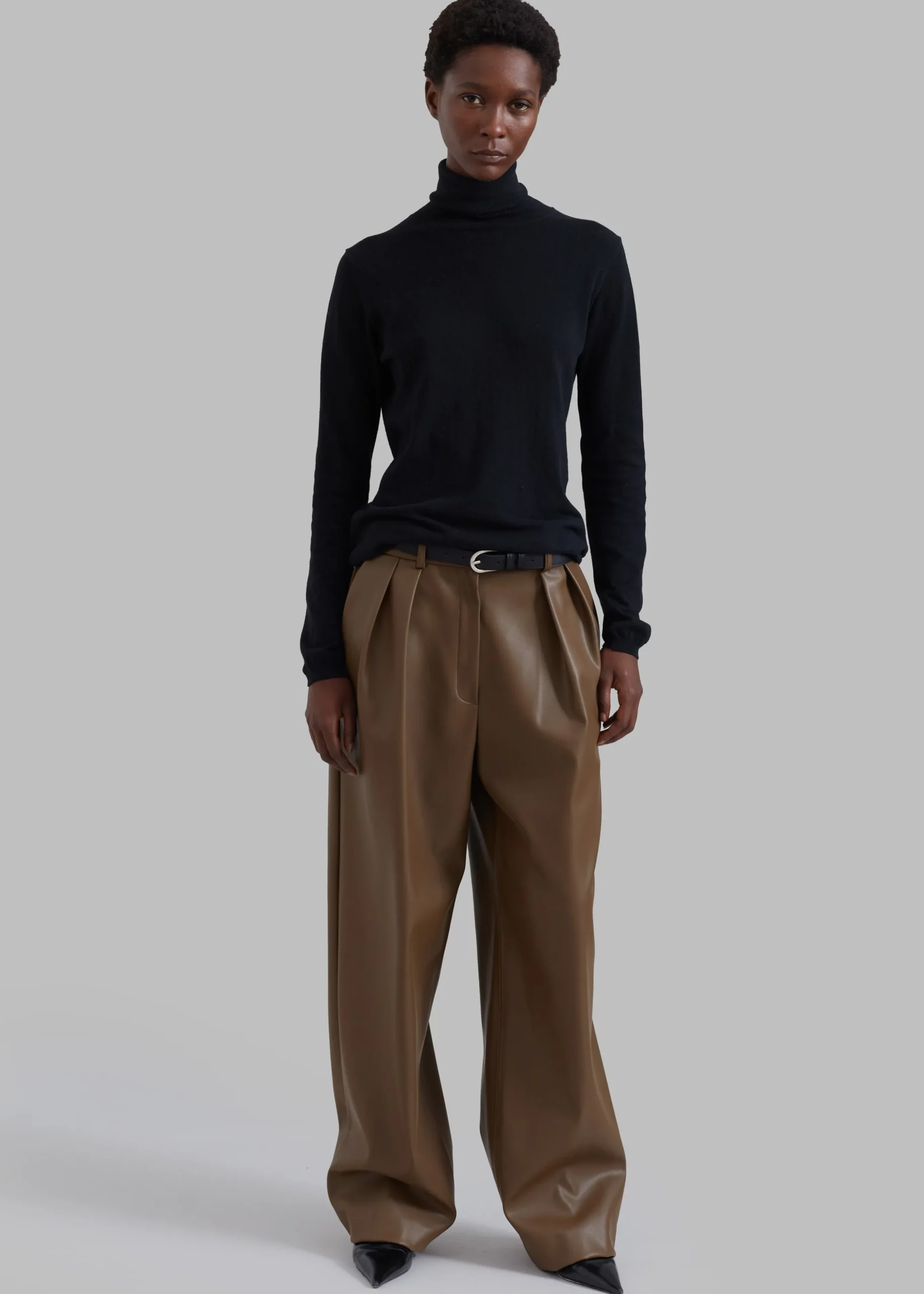 Tranton Faux Leather Pants