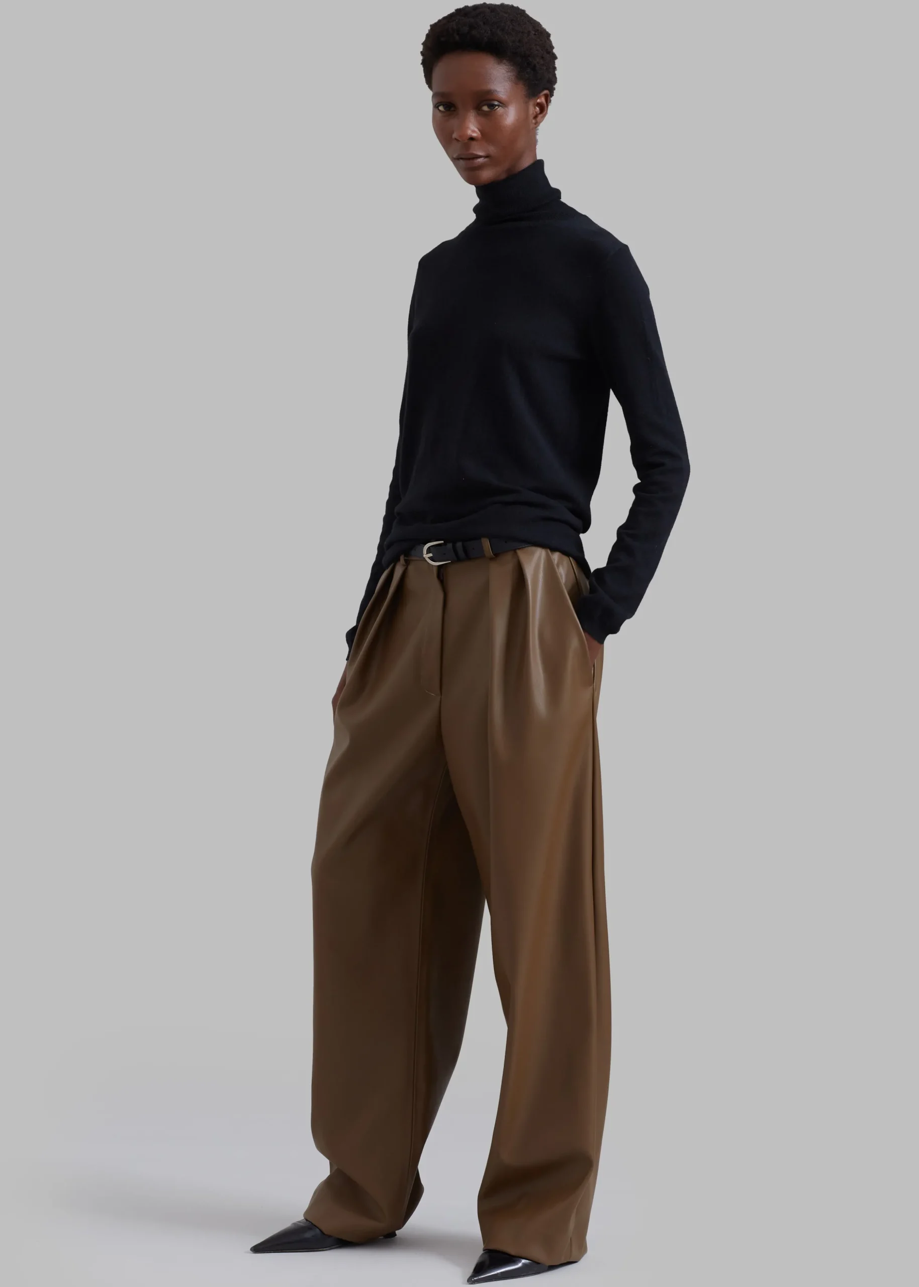 Tranton Faux Leather Pants
