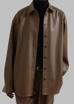 Tranton Faux Leather Shirt