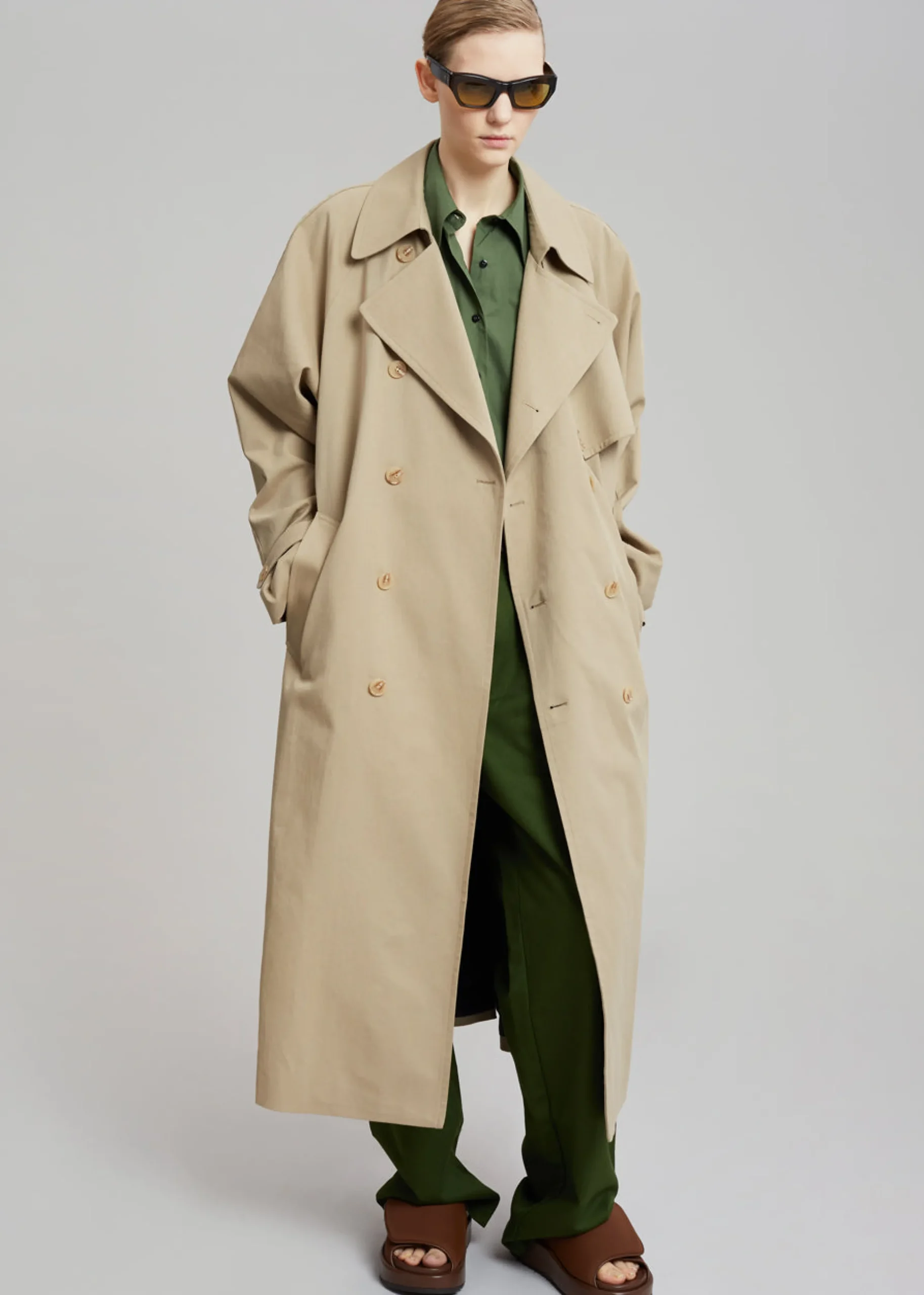 Umi Belted Trench Coat