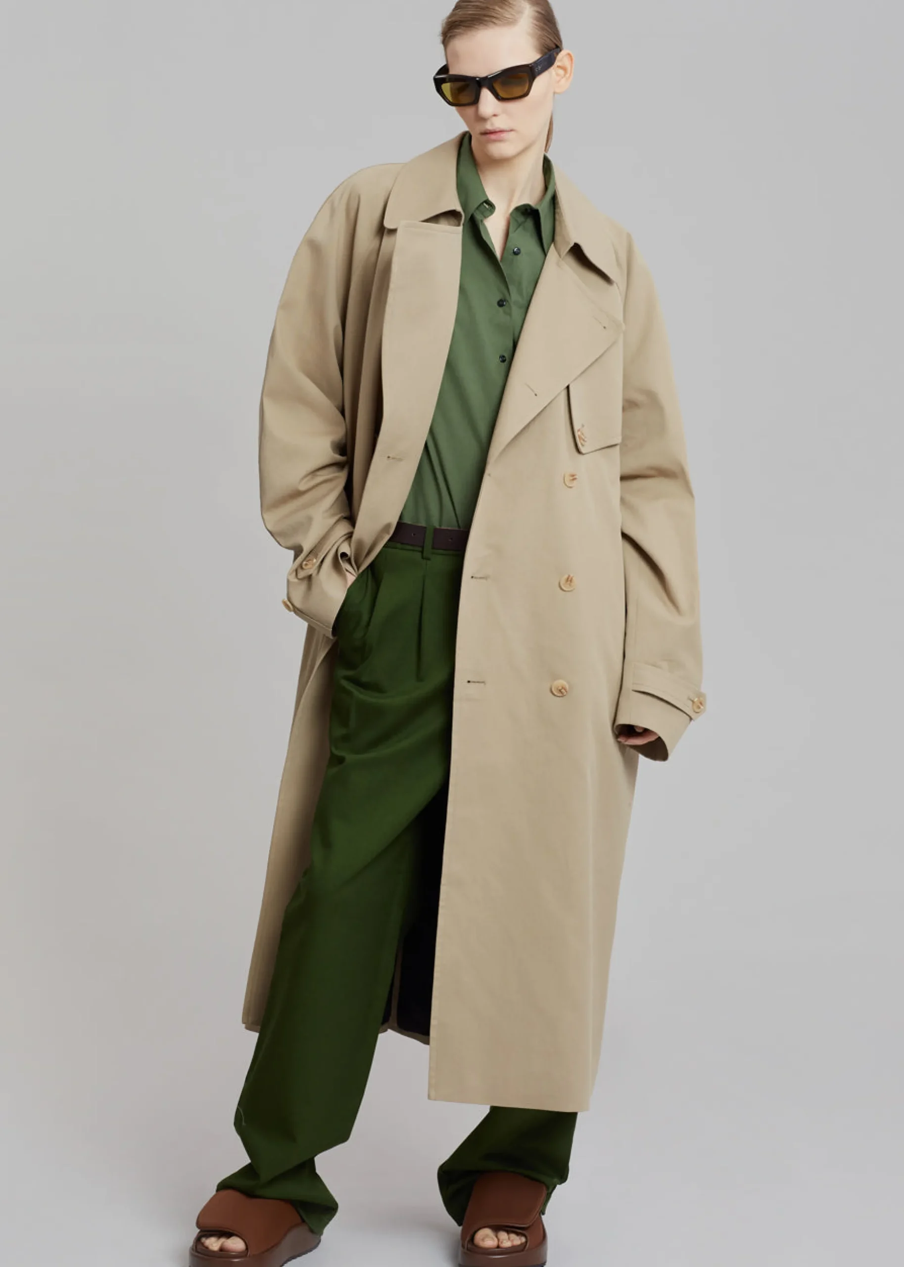 Umi Belted Trench Coat