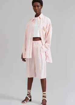 Vivian Fluid Pleated Bermuda Shorts