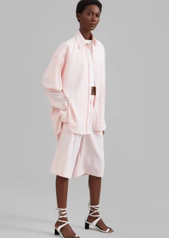 Vivian Fluid Pleated Bermuda Shorts