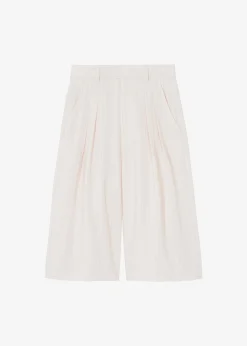 Vivian Fluid Pleated Bermuda Shorts