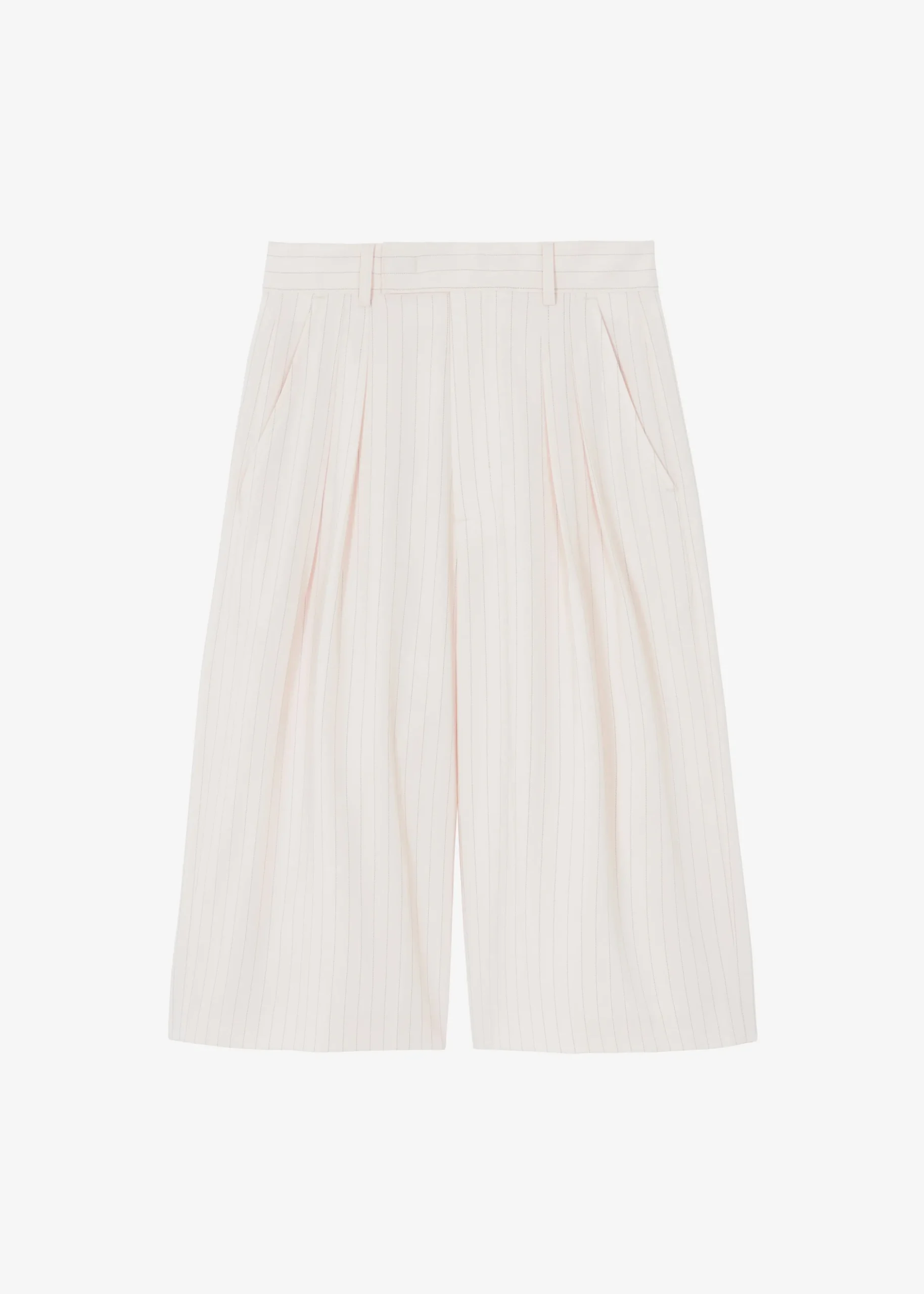 Vivian Fluid Pleated Bermuda Shorts