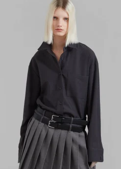 Wednesday Belted Pleated Skirt