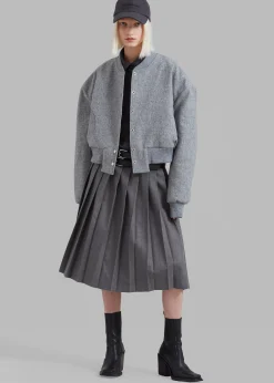 Wednesday Belted Pleated Skirt