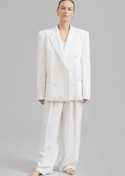 Zia Covered Buttons Blazer