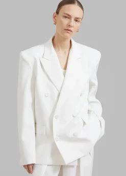 Zia Covered Buttons Blazer