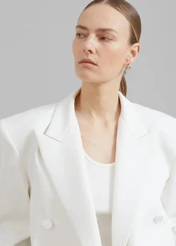 Zia Covered Buttons Blazer