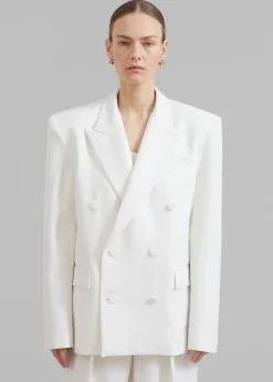 Zia Covered Buttons Blazer
