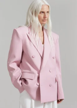 Zia Covered Buttons Blazer