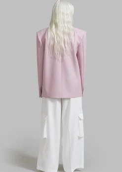 Zia Covered Buttons Blazer